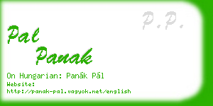 pal panak business card